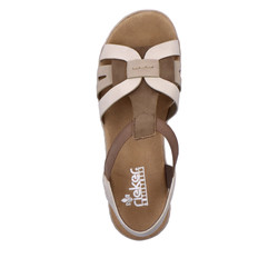 Sandały RIEKER 62918 Beige kombi