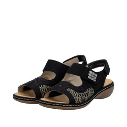 Sandały RIEKER 65989 Black