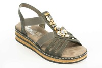 Sandały RIEKER 62949 Grau