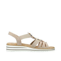 Sandały RIEKER V0649/62 Beige