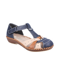Sandały RIEKER M1655 blau kombi