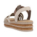Sandały RIEKER 62918 Beige kombi