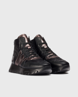 Botki WONDERS A-2493 Negro/Plomo