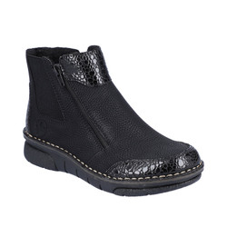 Botki RIEKER 73355 Schwarz