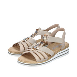 Sandały RIEKER V0649/62 Beige