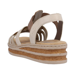 Sandały RIEKER 62918 Beige kombi