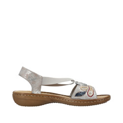 Sandały RIEKER 608B4 metallic