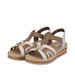 Sandały RIEKER 62918 Beige kombi