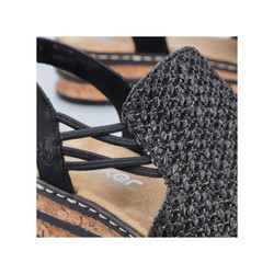 Sandały RIEKER 62941 schwarz