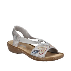 Sandały RIEKER 608B4 metallic