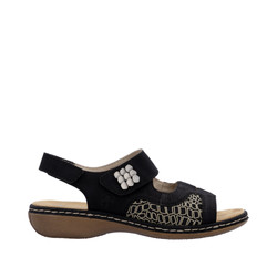 Sandały RIEKER 65989 Black