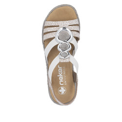 Sandały RIEKER 679L4 weiss
