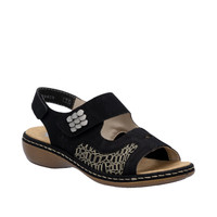 Sandały RIEKER 65989 Black