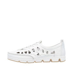 Półbuty RIEKER 49956 White