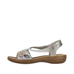 Sandały RIEKER 608B4 metallic
